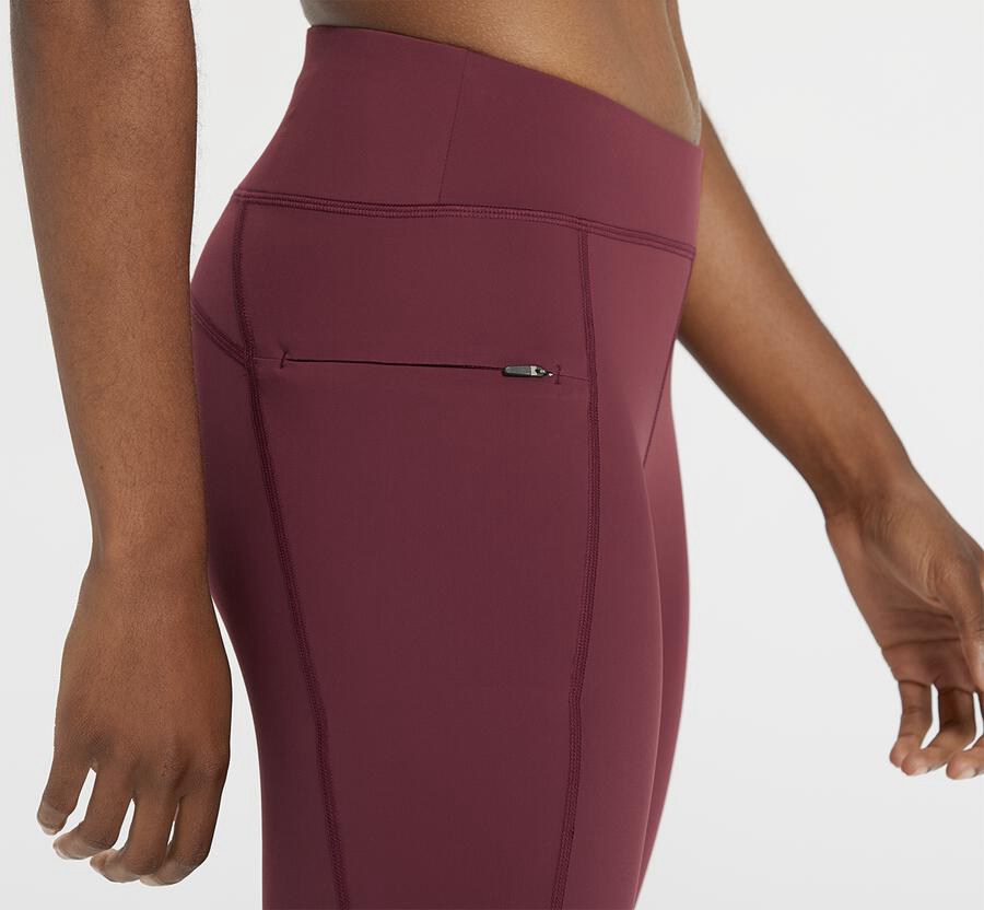 Hoka One One Bukser Dame - Performance Crop Tight - Brune - 167328YZS